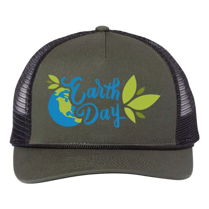 Earth Day Nature Awareness Retro Rope Trucker Hat Cap