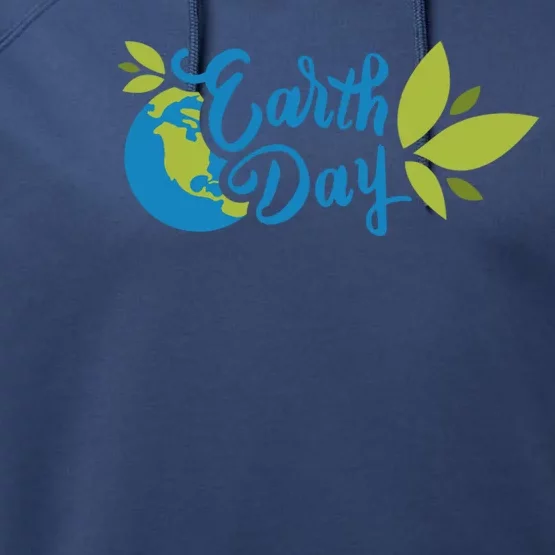 Earth Day Nature Awareness Performance Fleece Hoodie