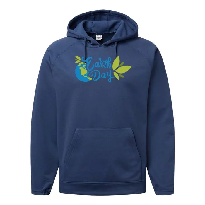 Earth Day Nature Awareness Performance Fleece Hoodie