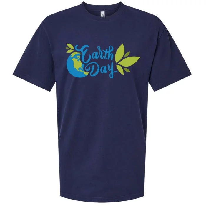 Earth Day Nature Awareness Sueded Cloud Jersey T-Shirt