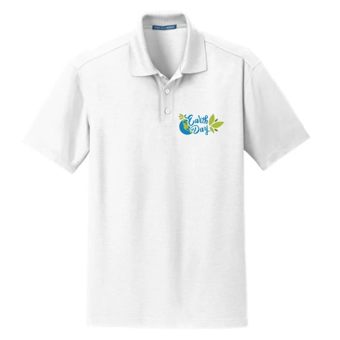 Earth Day Nature Awareness Dry Zone Grid Performance Polo