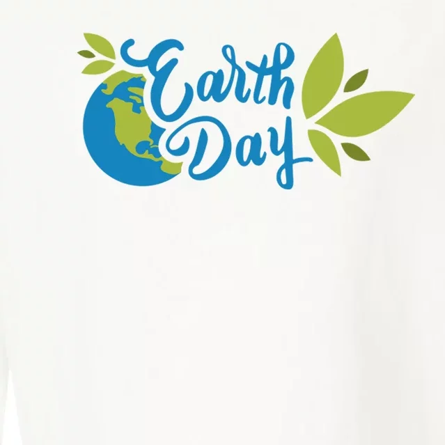 Earth Day Nature Awareness Cropped Pullover Crew