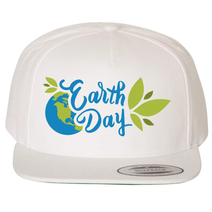 Earth Day Nature Awareness Wool Snapback Cap