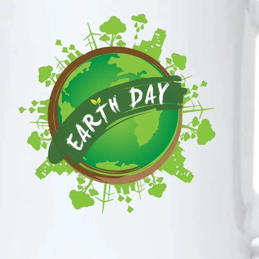 Earth Day Nature Globe Black Color Changing Mug