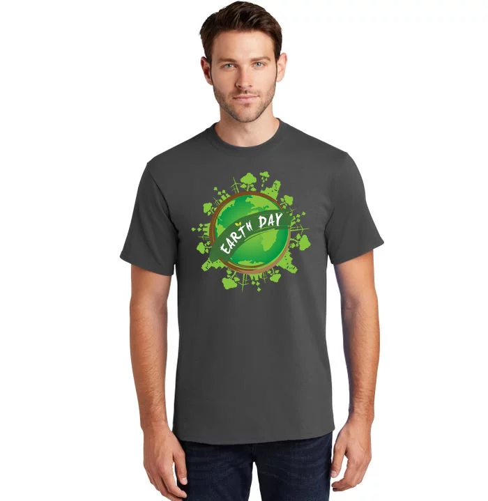 Earth Day Nature Globe Tall T-Shirt