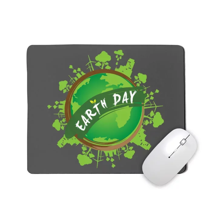 Earth Day Nature Globe Mousepad