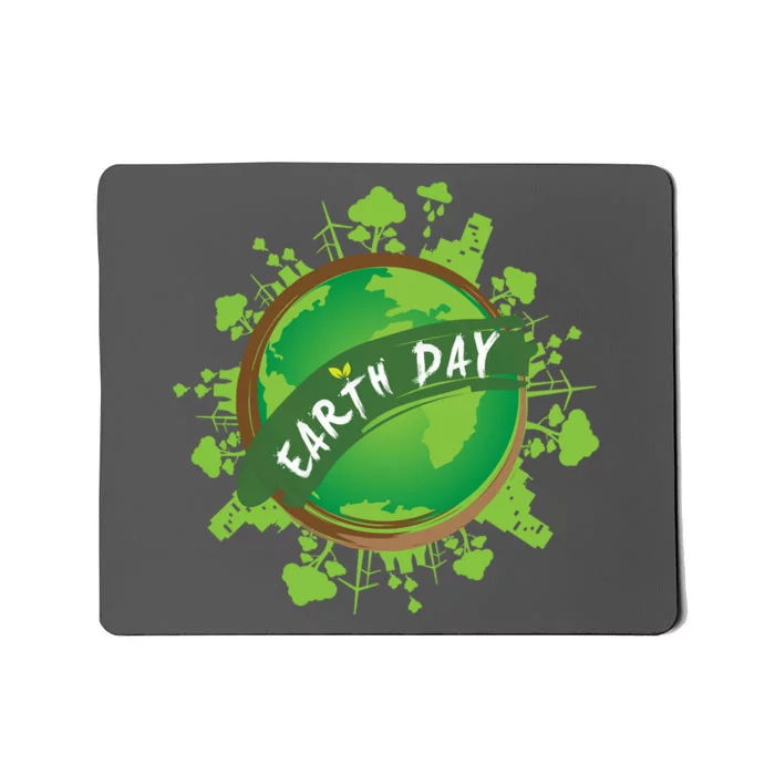 Earth Day Nature Globe Mousepad