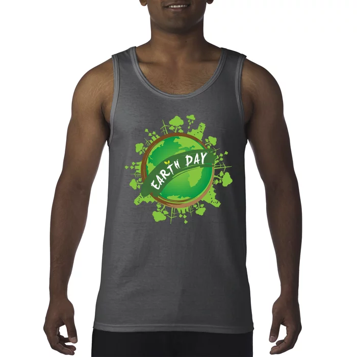 Earth Day Nature Globe Tank Top