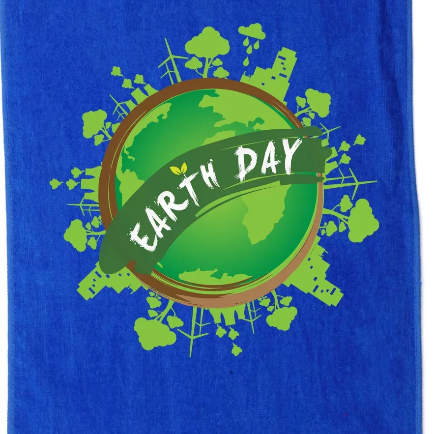 Earth Day Nature Globe Platinum Collection Golf Towel