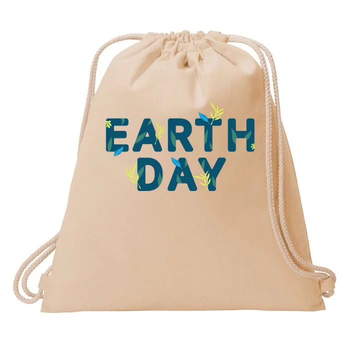 Earth Day Nature Drawstring Bag