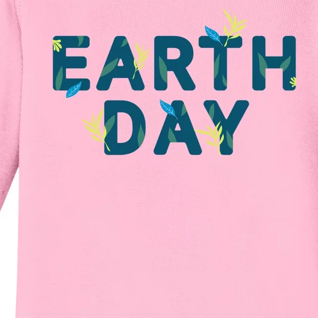 Earth Day Nature Baby Long Sleeve Bodysuit