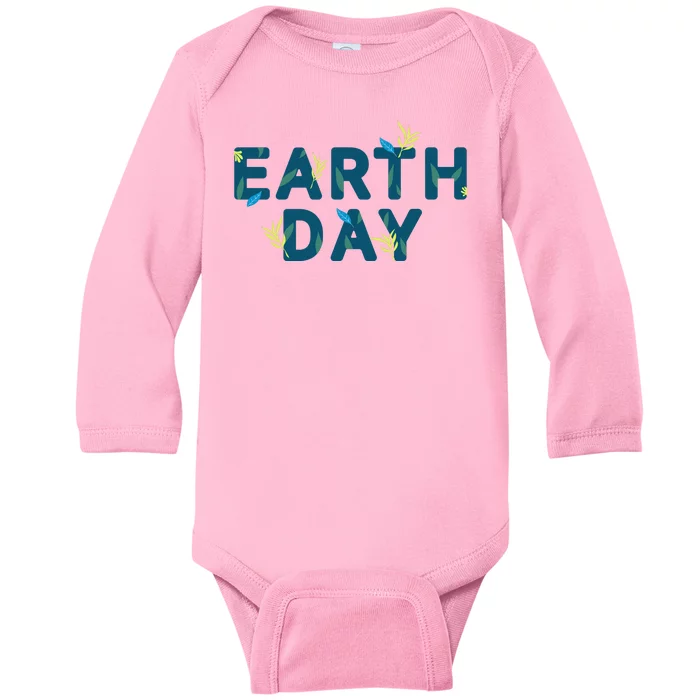 Earth Day Nature Baby Long Sleeve Bodysuit