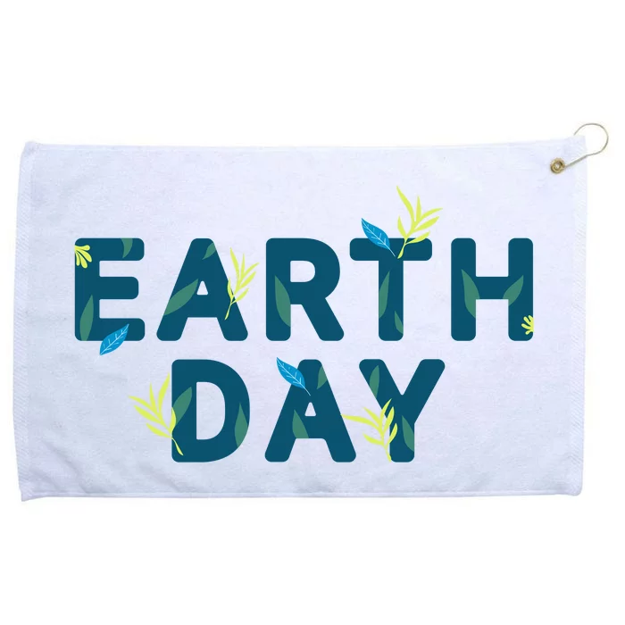 Earth Day Nature Grommeted Golf Towel