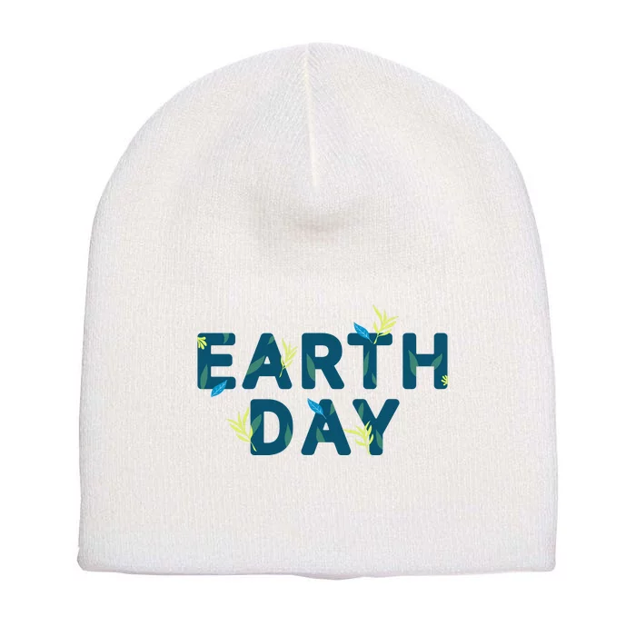 Earth Day Nature Short Acrylic Beanie