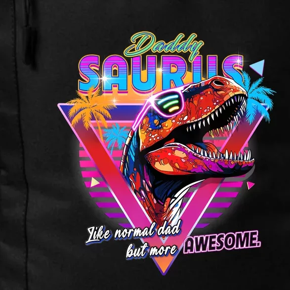 Epic Daddysaurus Neon Retro Cool For Father Of Daughter Daily Commute Backpack