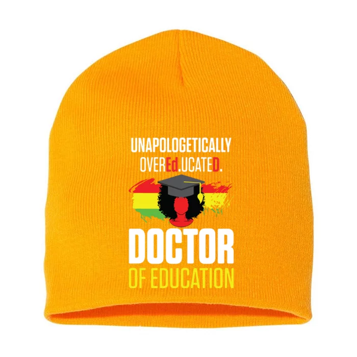 EdD Doctor Of Education Educated Doctorate Graduation Short Acrylic Beanie