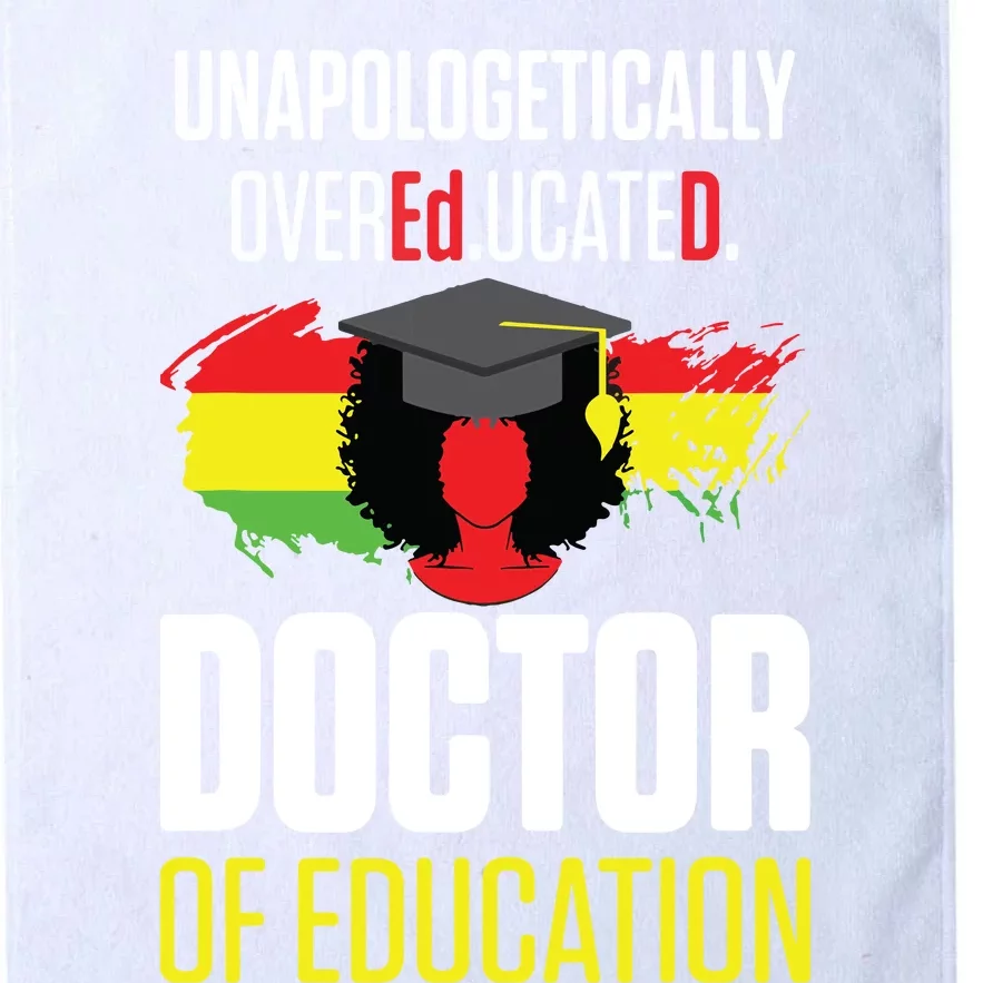 EdD Doctor Of Education Educated Doctorate Graduation Platinum Collection Golf Towel