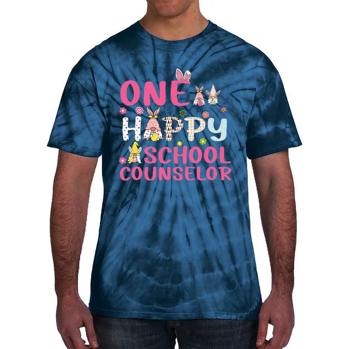 Easter Day One Hoppy School Counselor Teacher School Tie-Dye T-Shirt