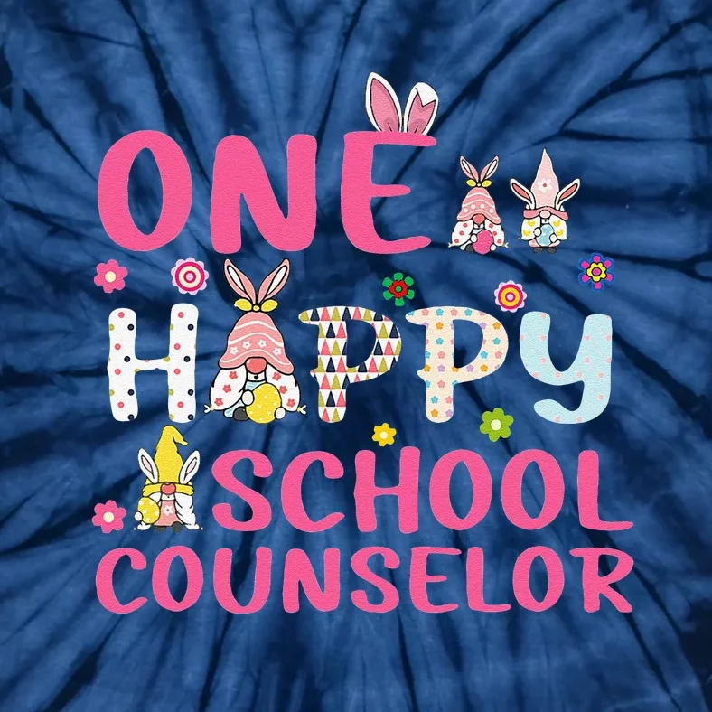 Easter Day One Hoppy School Counselor Teacher School Tie-Dye T-Shirt