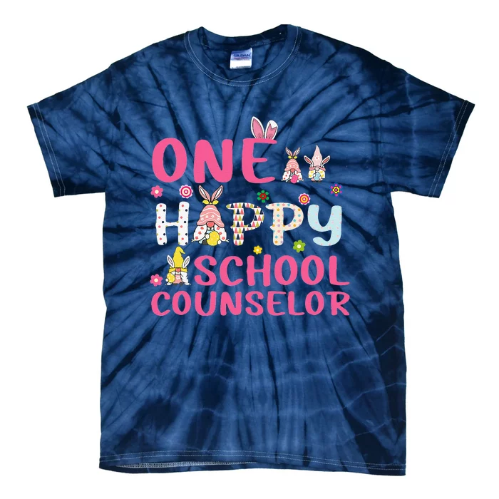 Easter Day One Hoppy School Counselor Teacher School Tie-Dye T-Shirt