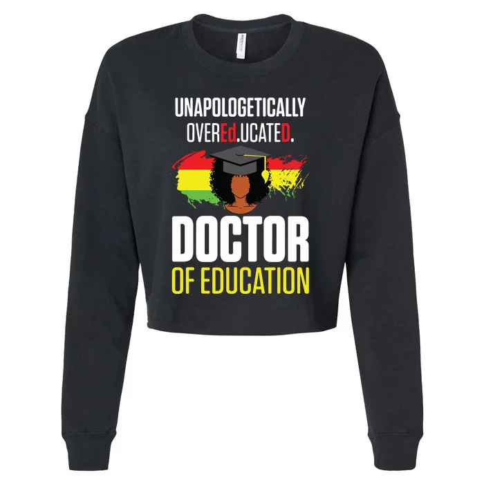 Edd Doctor Of Education Educated Doctorate Graduation Cropped Pullover Crew