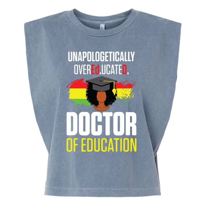 Edd Doctor Of Education Educated Doctorate Graduation Garment-Dyed Women's Muscle Tee