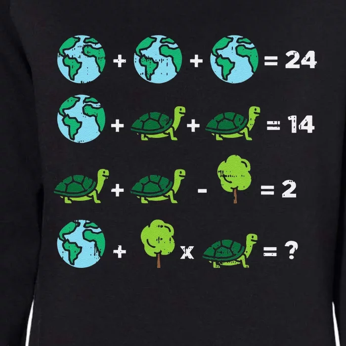 Earth Day Order Of Operations Quiz Funny Math Teacher Gift Womens California Wash Sweatshirt