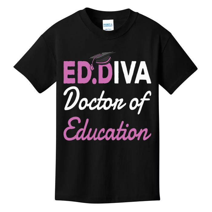 EdD Doctor Of Education Ed.D Diva Doctoral Degree Kids T-Shirt