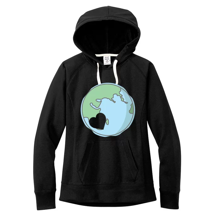 Earth Day One Love Protect The Nature Save Earth Lover Gift Funny Gift Women's Fleece Hoodie