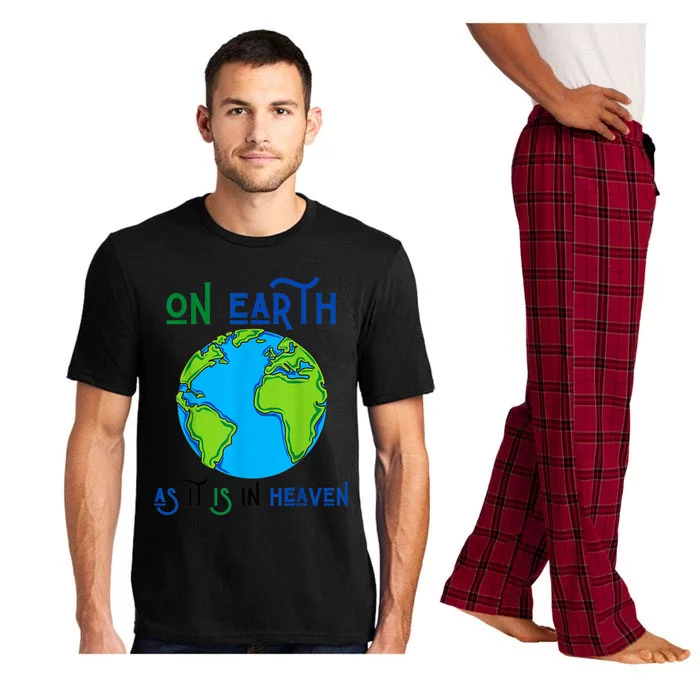 Earth Day On Earth As It Is In Heaven God Planet Love World Pajama Set