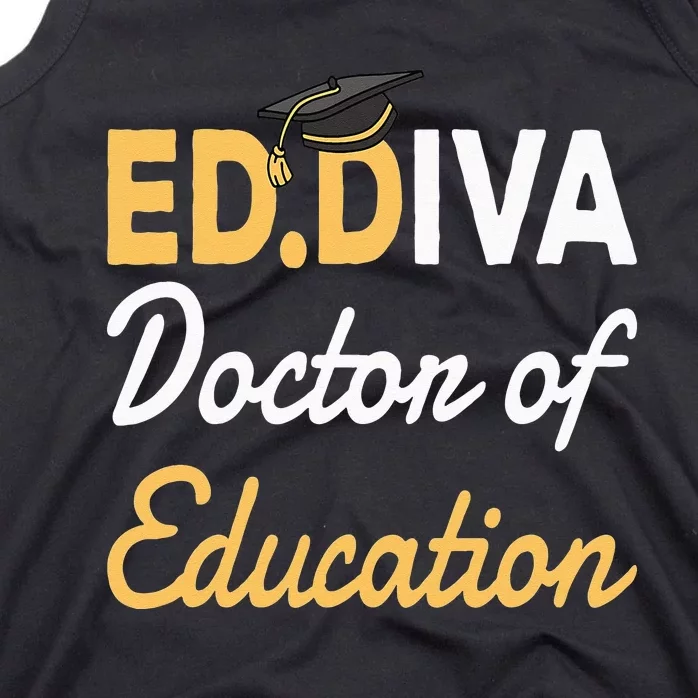 EdD Doctor Of Education Ed.D Diva Doctoral Degree Tank Top