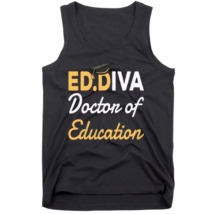 EdD Doctor Of Education Ed.D Diva Doctoral Degree Tank Top