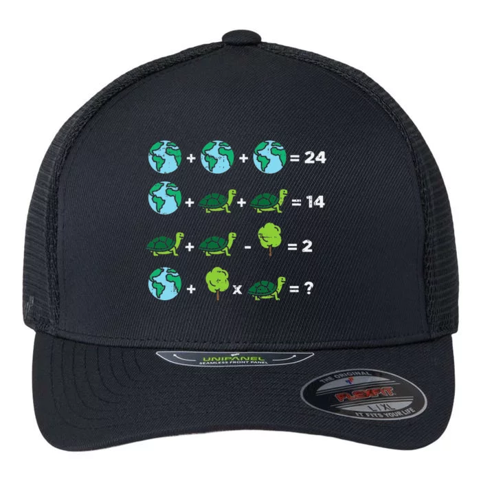 Earth Day Order Of Operations Quiz Funny Math Teacher Gift Flexfit Unipanel Trucker Cap