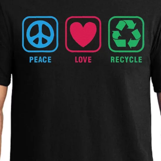 Earth Day Peace Love Recycle Cool Pajama Set