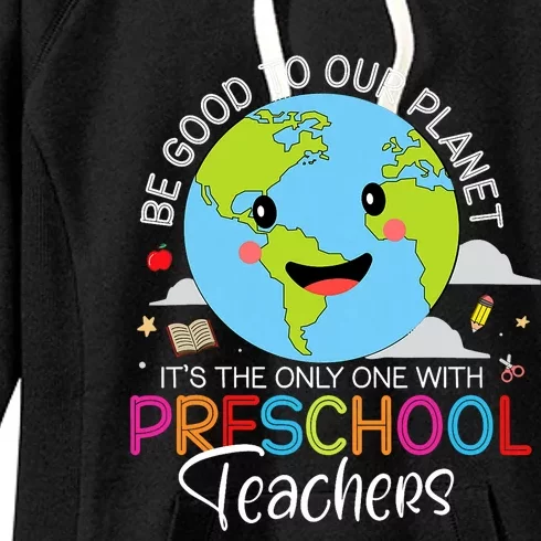 Earth Day Preschool Teacher For Prek Teachers Environmental Women's Fleece Hoodie