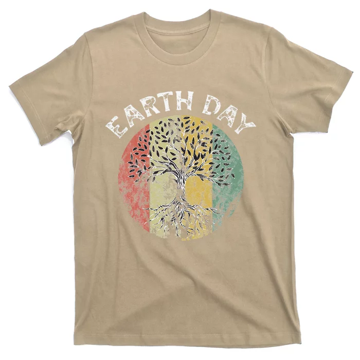 Earth Day Planet Anniversary Earth Day Everyday Vintage Gift T-Shirt