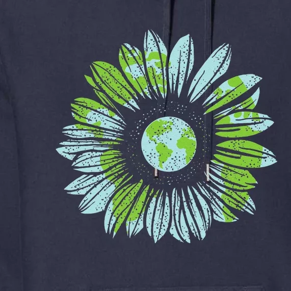 Earth Day Planet Anniversary Earth Day Sunflower Everyday Premium Hoodie