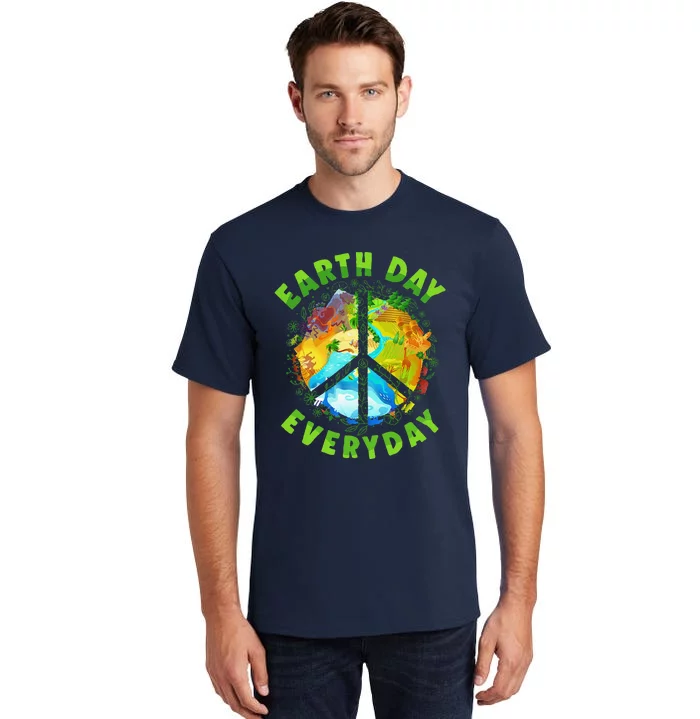 Earth Day Planet Anniversary Everyday Womens Tall T-Shirt