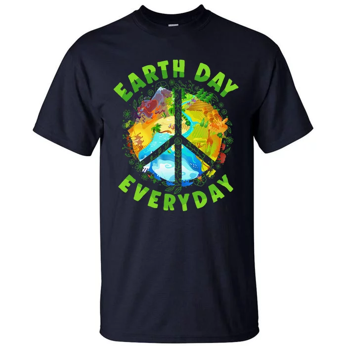 Earth Day Planet Anniversary Everyday Womens Tall T-Shirt