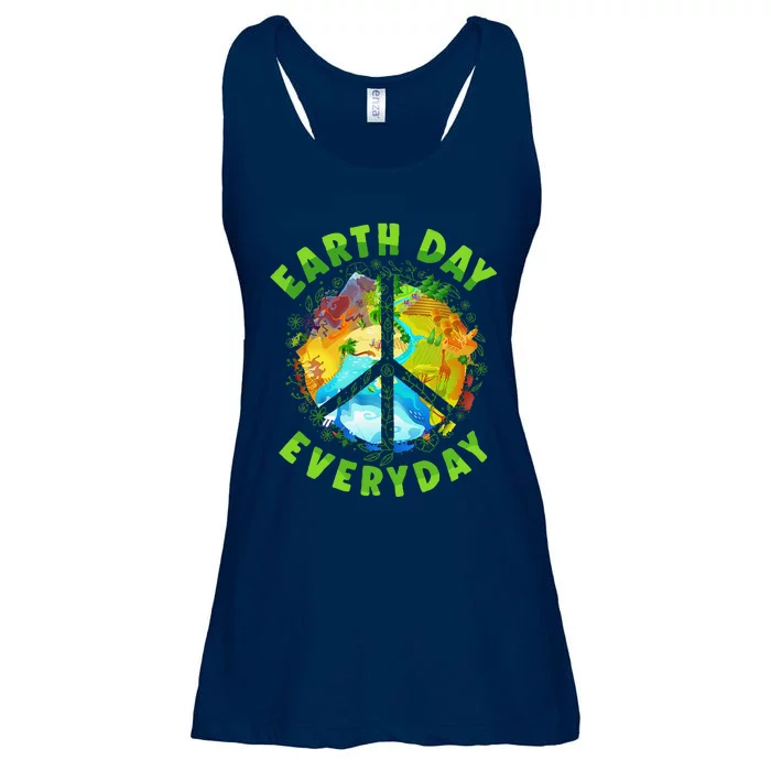 Earth Day Planet Anniversary Everyday Womens Ladies Essential Flowy Tank