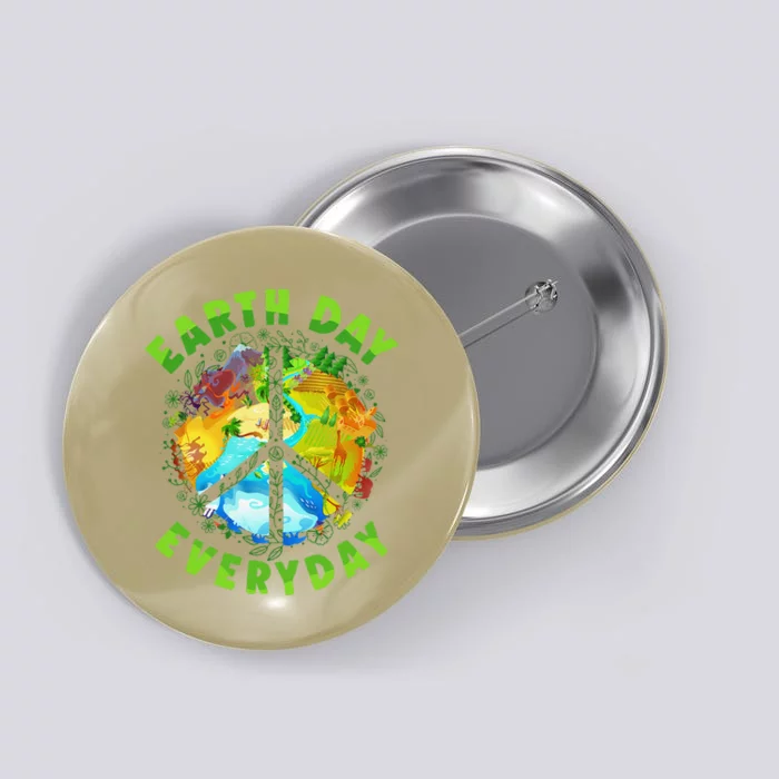 Earth Day Planet Anniversary Everyday Womens Button