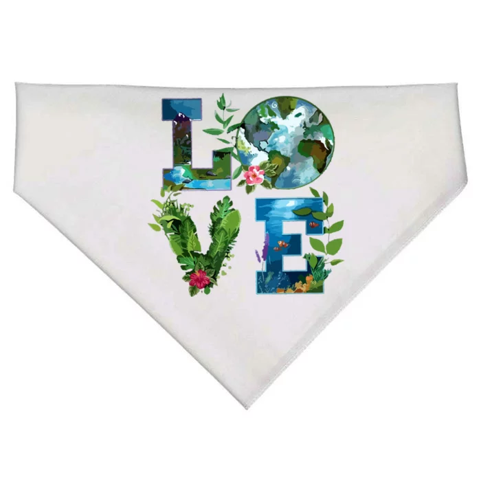 Earth Day Planet Anniversary Earth Day Everyday USA-Made Doggie Bandana