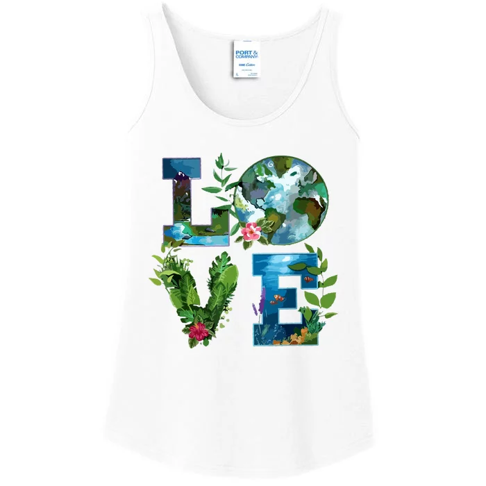 Earth Day Planet Anniversary Earth Day Everyday Ladies Essential Tank