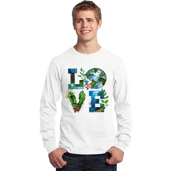 Earth Day Planet Anniversary Earth Day Everyday Tall Long Sleeve T-Shirt