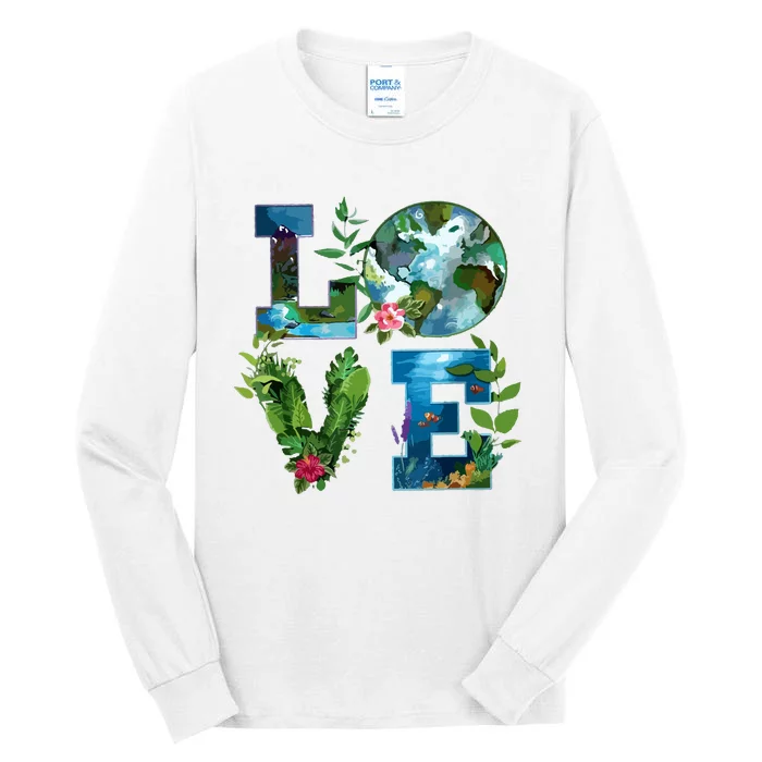 Earth Day Planet Anniversary Earth Day Everyday Tall Long Sleeve T-Shirt