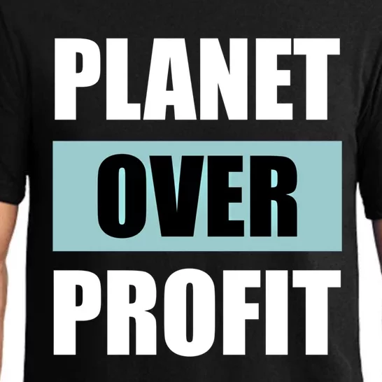 Earth Day Planet Over Profit Climate Change Gift Pajama Set