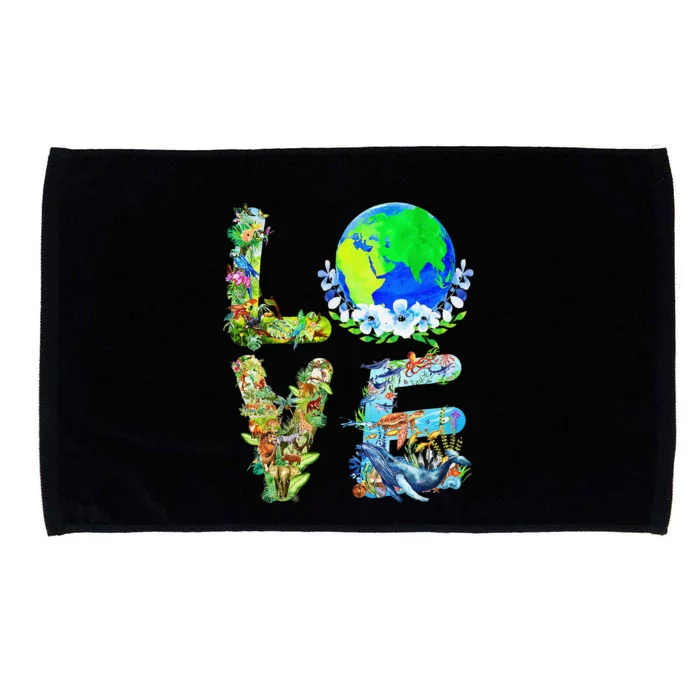 Earth Day Planet Anniversary Earth Day Everyday Microfiber Hand Towel