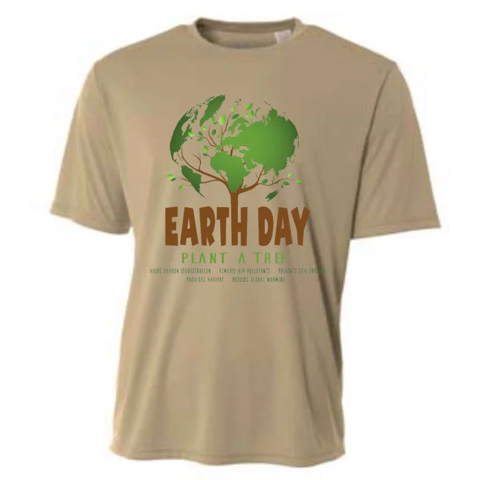 Earth Day Plant A Tree Reduce Global Warming Protect Habitat Cooling Performance Crew T-Shirt