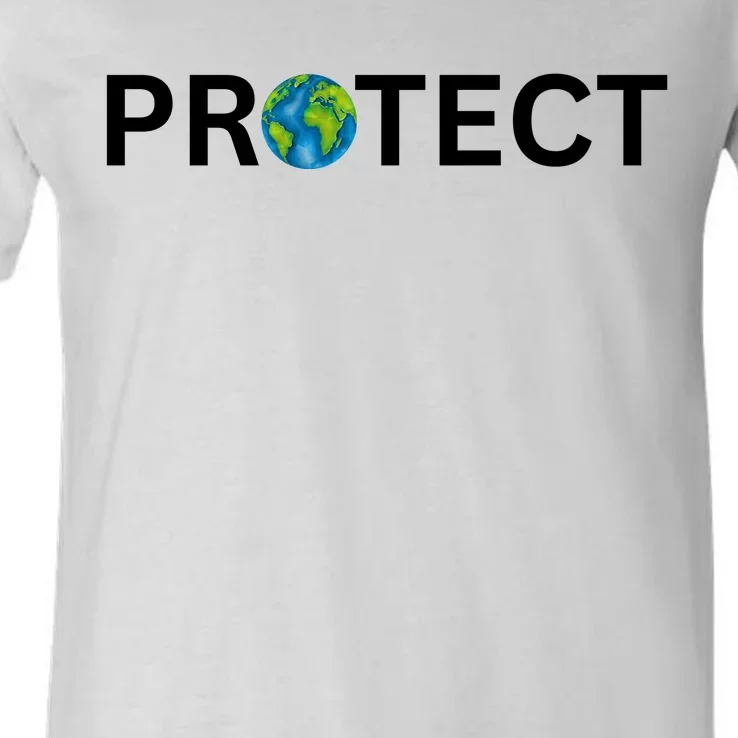 Earth Day Protect Earth V-Neck T-Shirt