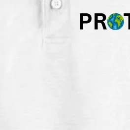 Earth Day Protect Earth Dry Zone Grid Performance Polo